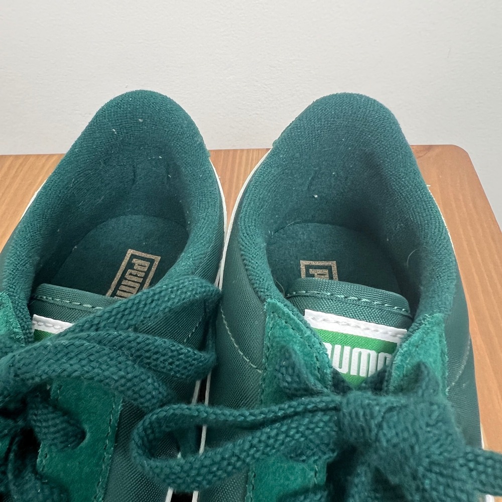 Puma Womens 7.5 Rider Sneakers Green White Gum Sole 399028-14 Retro Low Top - Picture 3 of 8